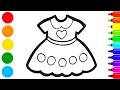 How to Draw a Cute Dress | Easy Step by Step Tutorial