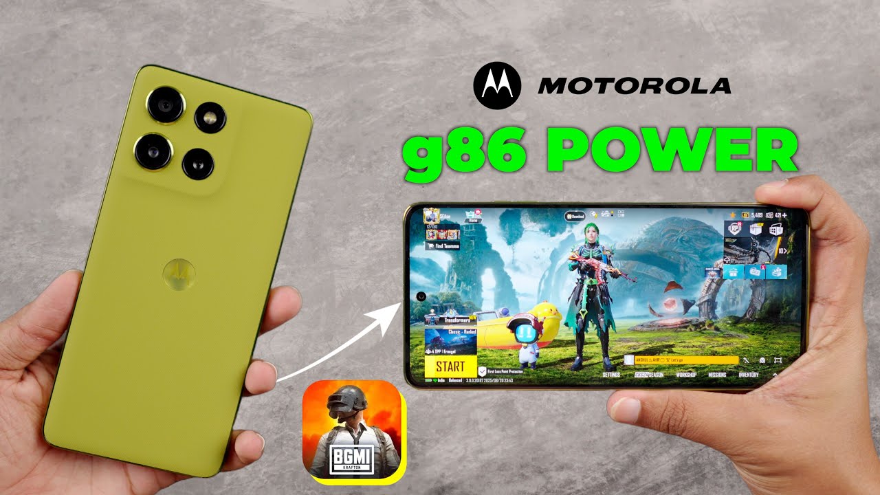 Moto g86 Power BGMI Test with FPS Meter 🔥