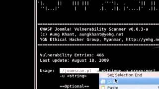 Joomla Exploiter [ Backtrack 4 ] ..