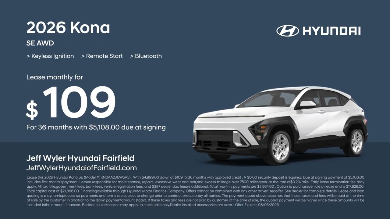 Hyundai Kona 07/16/2026 7682003 - YouTube