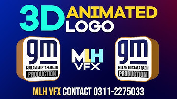 3D Rotating Logo Animation Background | Hafiz Ghulam Mustafa Qadri | Green Screen