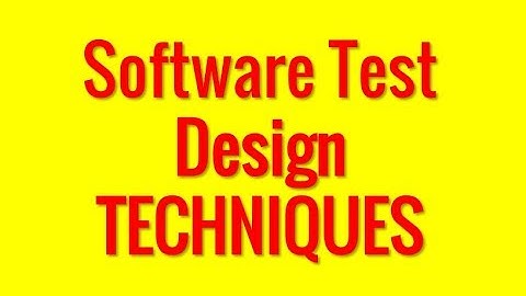 Software Testing Techniques. 1 minute