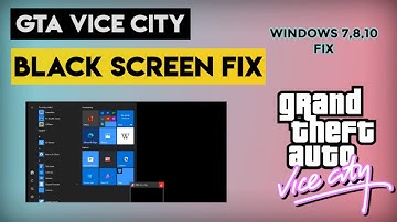 How to fix Gta Vice City BLACK SCREEN | 2023