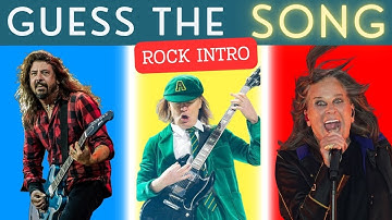 Raad het ROCK-nummer van de ICONIC INTRO 🎸 | Muziekquiz
