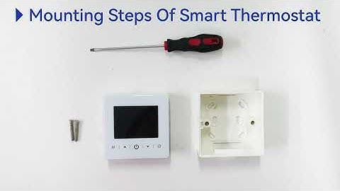 How to install the VA screen smart Wi-Fi thermostat
