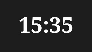 15 Minutes 35 Seconds Countdown Timer