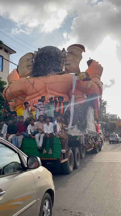Famous Balapur Ganesh going for Visarjan #dj #ganeshvisarjan #remix #ganpatishorts #music