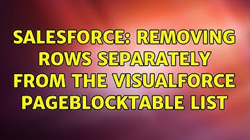 Salesforce: Removing rows separately from the Visualforce pageBlockTable list
