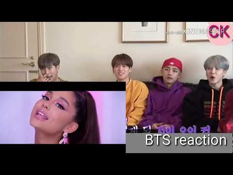 bts reaction to Ariana grande 7 rings