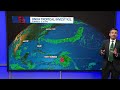 Ondas Tropicales sobre el Atlántico y chubascos locales