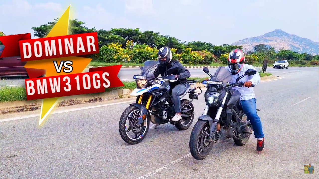 DRAG RACE - BAJAJ DOMINAR 400 Vs BMW G310GS | QUICK TEST | Bike ...
