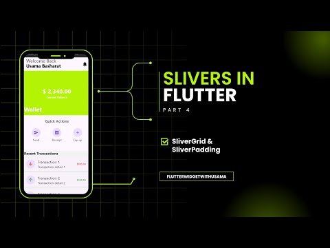 Flutter SliverGrid & SliverPadding |  Flutter Slivers Series 2026 in urdu\hindhi