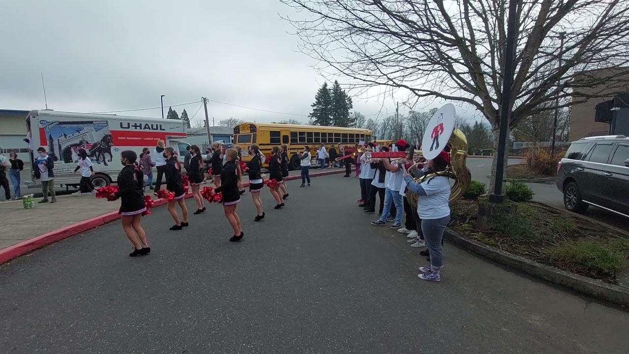 Camas High School Brass Choir Stuff The Bus Celebration At Liberty Camas high school brass choir stuff the bus celebration at liberty