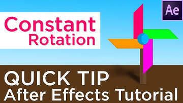 Constant Rotation Tutorial | After Effects | Aadhan Education