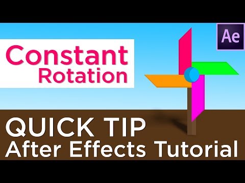 Constant Rotation Tutorial | After Effects | Aadhan Education