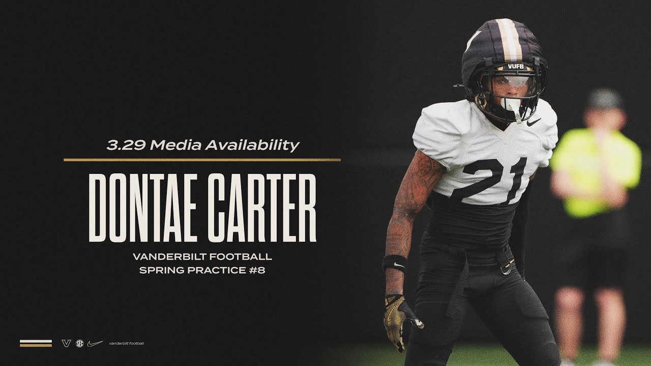 Vanderbilt Football - Dontae Carter - March 29