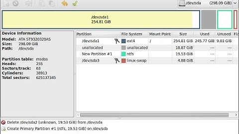 Gparted управление жёсткими дисками и разделами