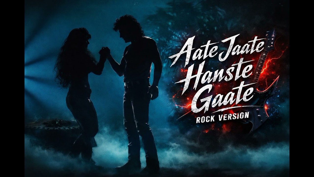 Aate Jaate Hanste Gate AI Rock cover
