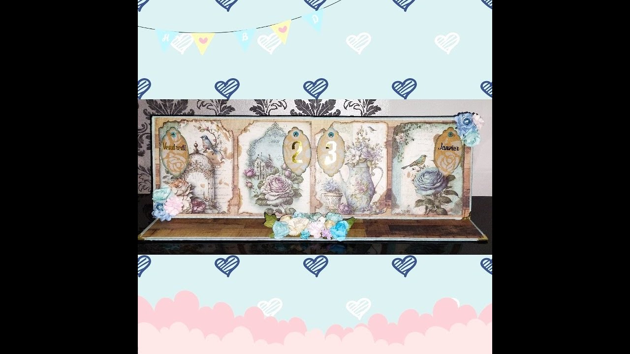 Tuto scrap - Calendrier perpétuel de la Saint Valentin