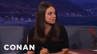 Mila Kunis Parents Didnt Tell Her They Were Moving From Russia To America Conan On Tbs
