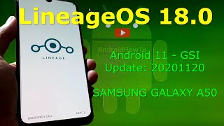 LineageOS 18.0 Android 11 for Samsung Galaxy A50 Update: 20201120