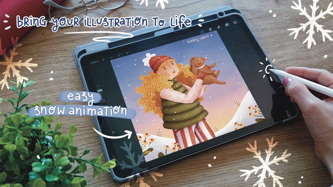 How to Create a Snow Animation in Procreate (Easy Tutorial) - YouTube