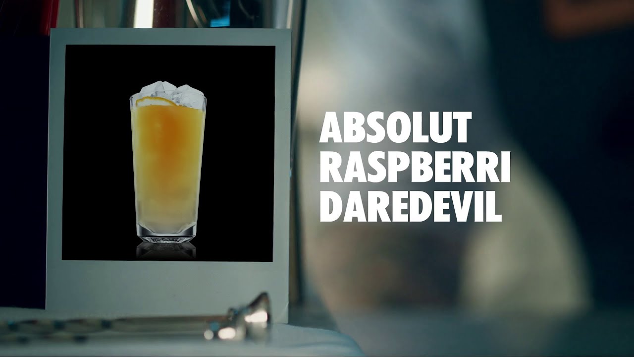 ABSOLUT RASPBERRI DAREDEVIL DRINK RECIPE HOW TO MIX YouTube