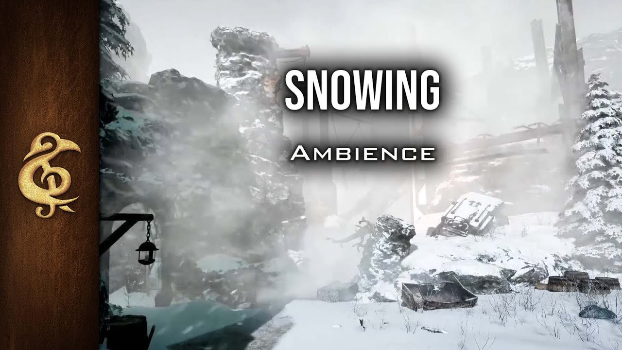 Snowing ❄ | Winter Ambience | Icewind Dale | 3 Hours