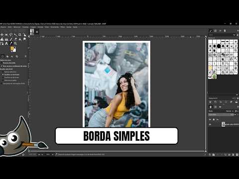 How to Make a SIMPLE BORDER in Gimp Quickly and Easily