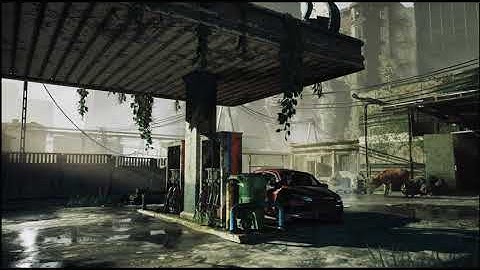 Doomsday scene [Abandoned Gas Station] completed using Unreal Engine