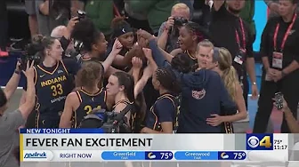 Fans celebrate as Indiana Fever clinch playoff berth for first time since 2016 thumbnail