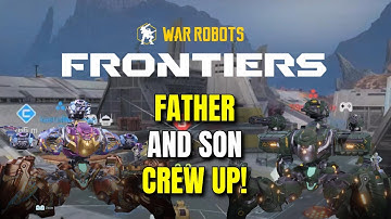 FATHER & SON DESTROY ENEMIES in War Robots Frontiers! PS5 4k HDR Gameplay