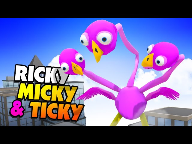 Titan Sized RICKY MICKY & TICKY Have Escape to the CITY!