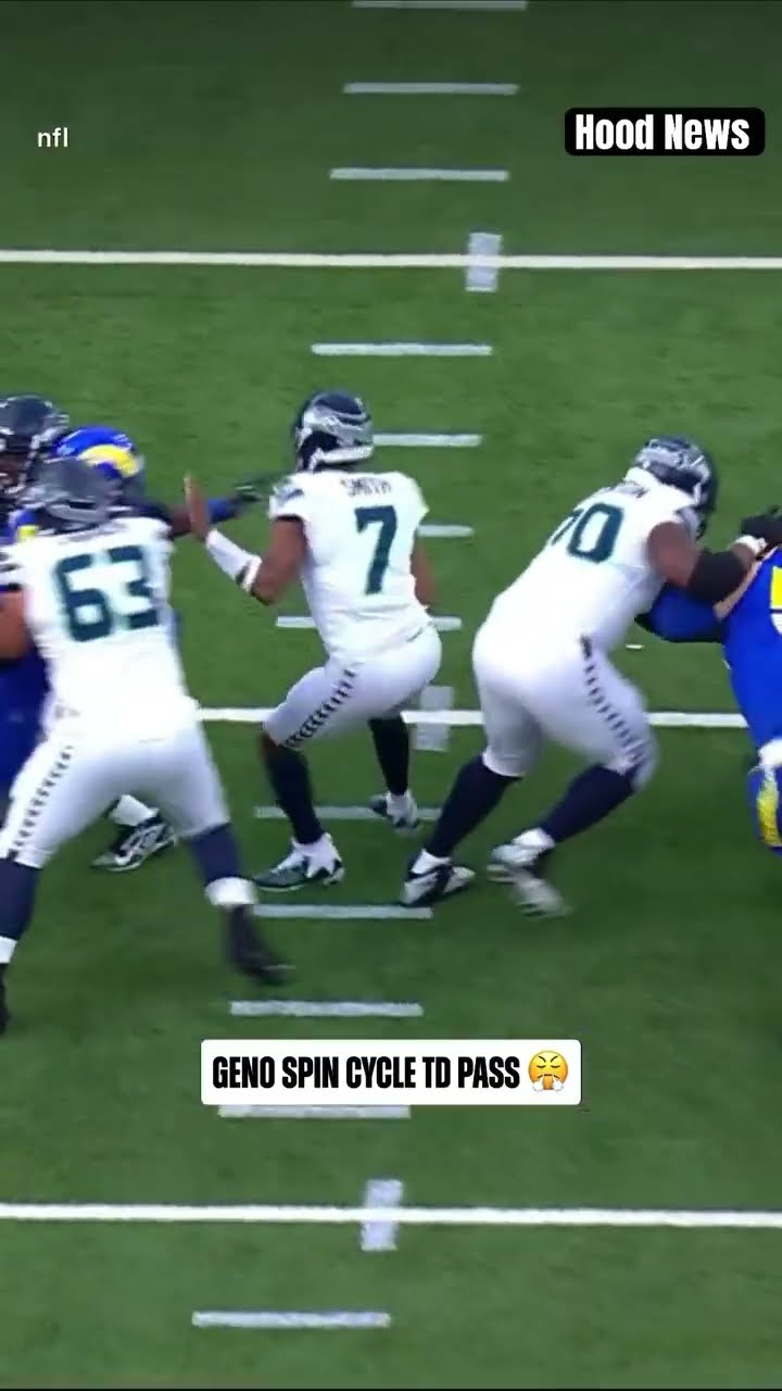 Spin cycle #hoodnews #genosmith #seahawks #larams #NFL #omg #how #wow #sports #football #shortvideo