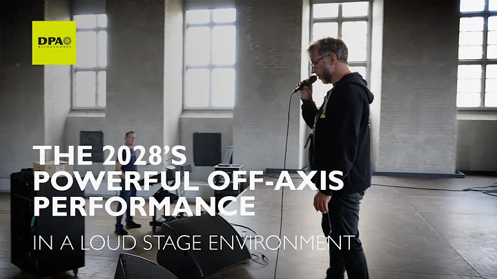 Demonstrating the power of the 2028 Vocal Mic on a live stage