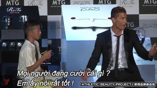 Fan Nhật Bản hỏi Ronaldo bằng tiến Bồ Đào Nha và bị khán giả cười giọng nói [VietSub]