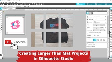 Creating Larger Than Mat Projects in Silhouette Studio