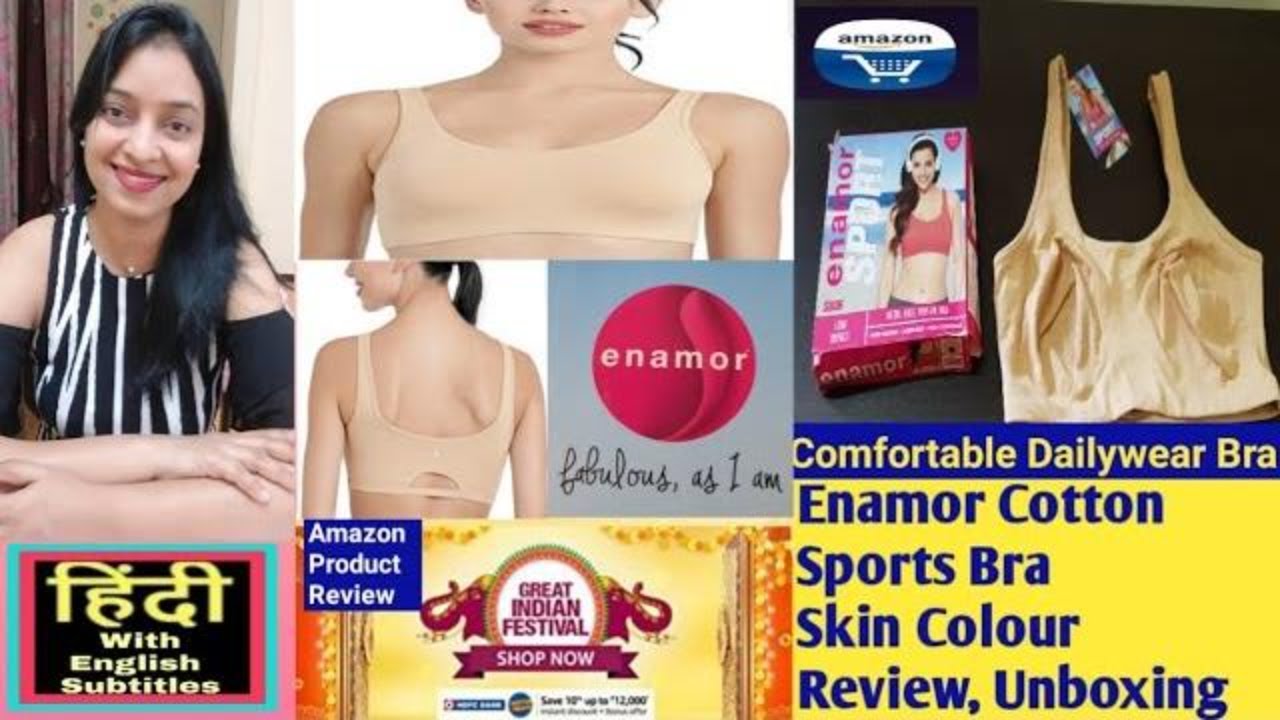 Enamor Low Impact Cotton Sports Bra Review  Great Indian Festival  Sale Product Review In Hindi 