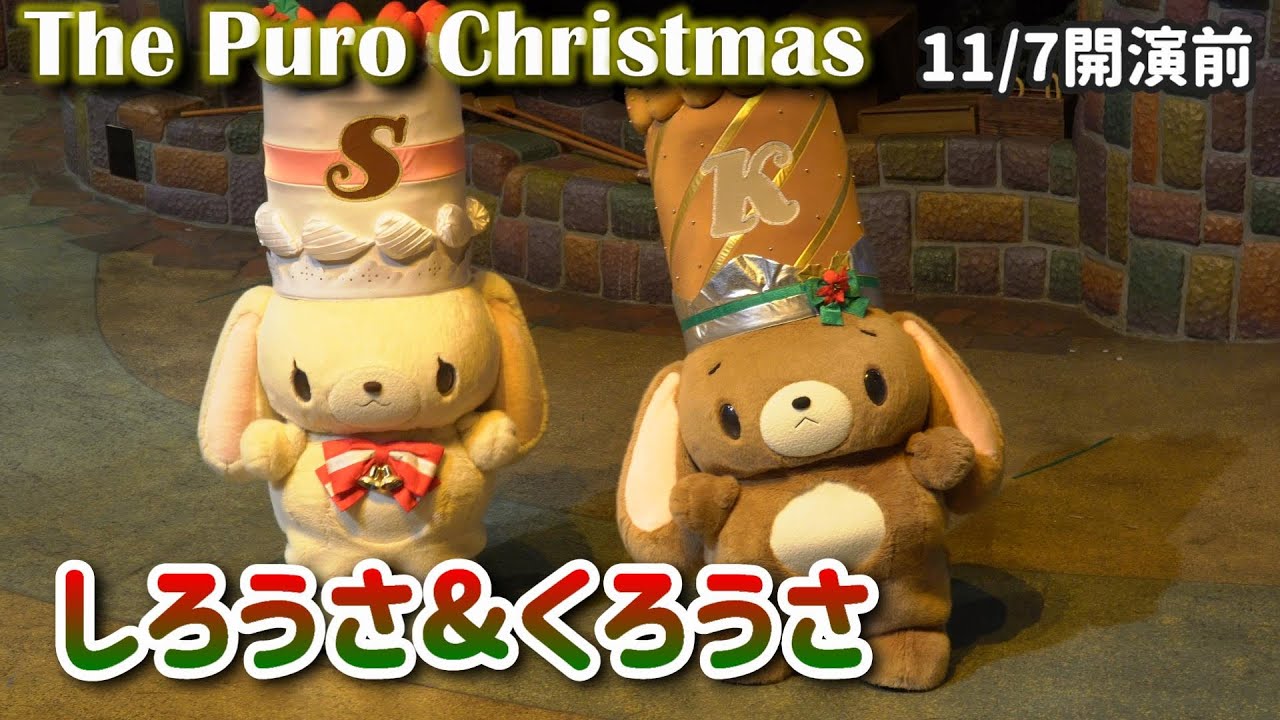 ピューロクリスマス2021】しろうさ&くろうさ(シュガーバニーズ 
