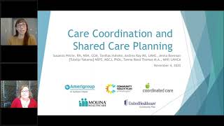 Care Coordination and Shared Care Planning