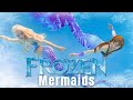 If Elsa and Anna were MERMAIDS! Frozen Mermaids Swimming