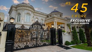 Fully Furnished 2 Kanal Exclusive Luxury Mansion Tour | 45 Crore Spanish Bungalow!