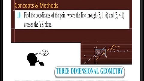 Find the Coordinates of the Point Where the Line Through(5, 1, 6)and(3, 4, 1) Crosses the YZ plane
