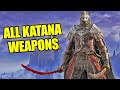 Elden ring  all katana weapon moveset showcase