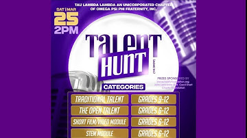 2023 Talent Hunt Presented by Tau Lambda Lambda