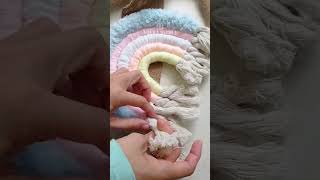#macramerainbow #macrame #diycrafts #tutorial #nursery #homedecor #wallhanging