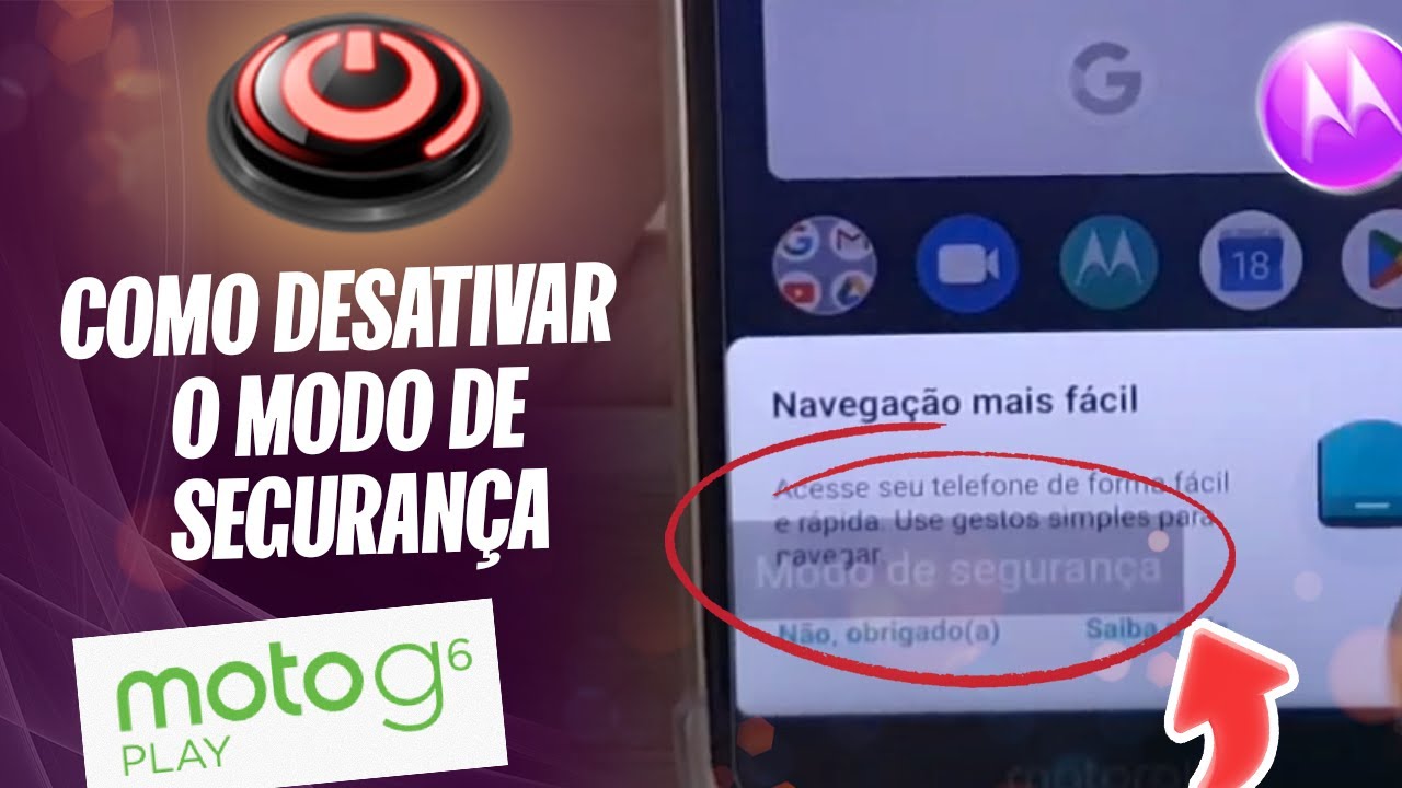 Como desativar o modo de segurança do Moto G6 Play - Passo a passo ...
