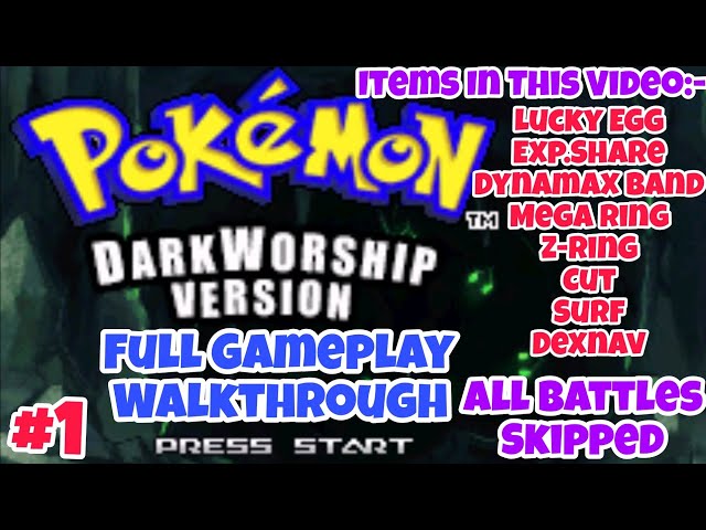 Pokemon Dark Workship (Pre-Final v0.3) Download, Cheats, Walkthrough on