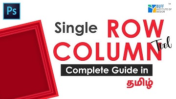 Complete Guide to Photoshop Single Row and Single Column Tool | Photoshop Tutorial in  தமிழ்