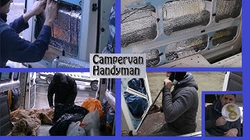 018) INSULATING part 5 ~ Ford Transit Minibus Camper Conversion Vanlife